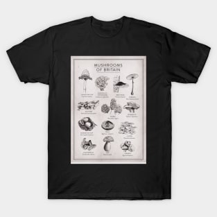 Mushrooms of Britian T-Shirt